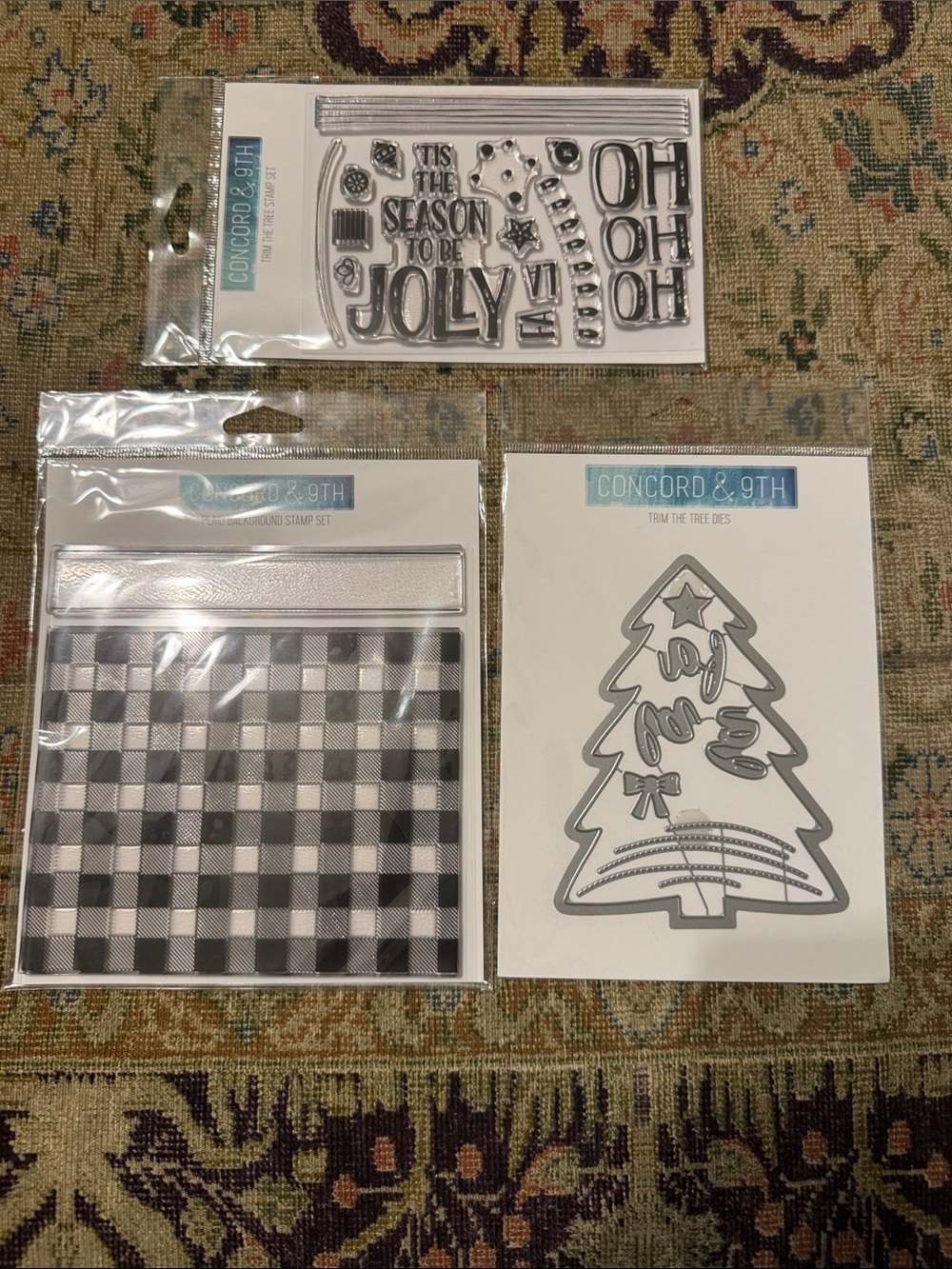 Concord & 9th rubber stamping supplies. New.